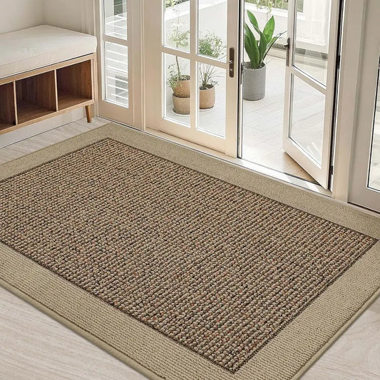 Indoor Door Mat Dirt Trapper Non Slip Entryway Rug Washable Welcome Mat
