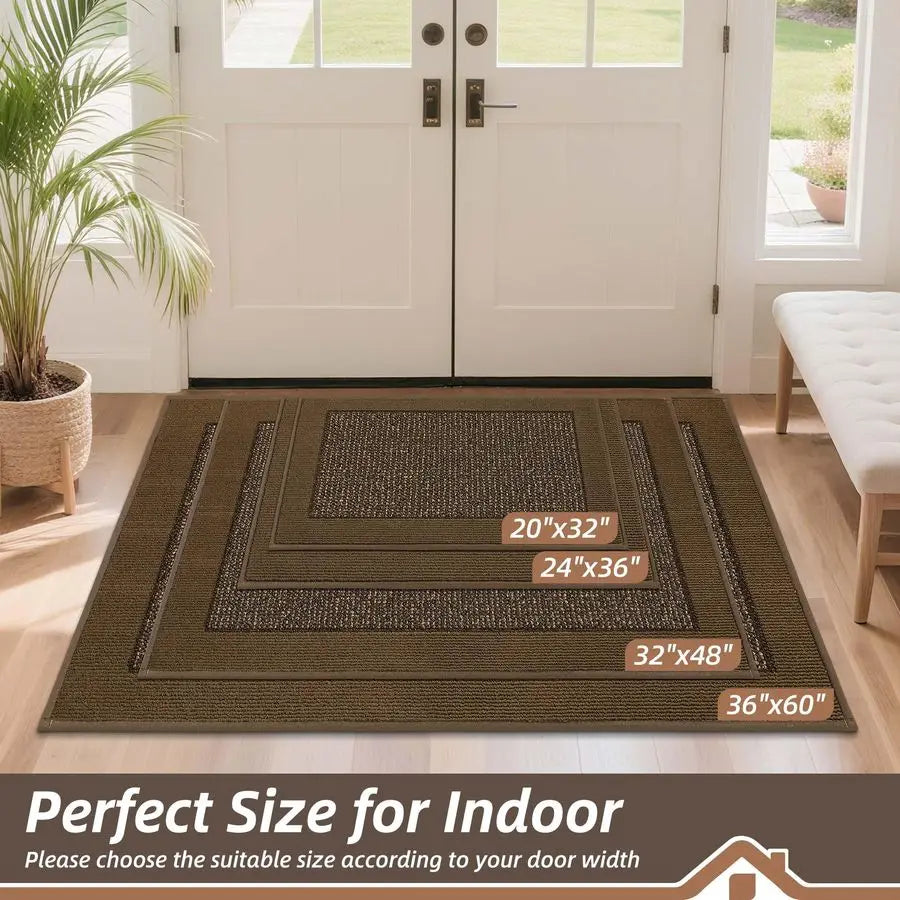 Indoor Door Mat Dirt Trap Non Slip Washable Welcome Mat
