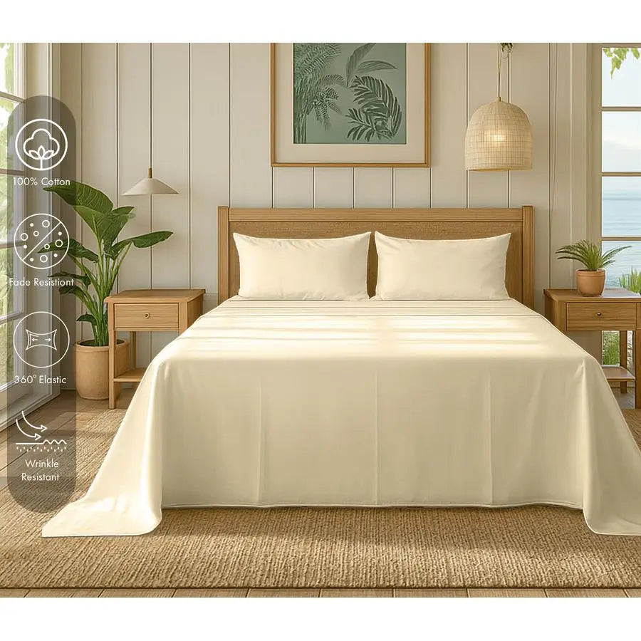 100 Cotton Flannel Sheets Queen Size 4 Piece Warm, Soft amp Breathable, Deep Pocket, Double Brushed Cozy All Season Bedding Set,