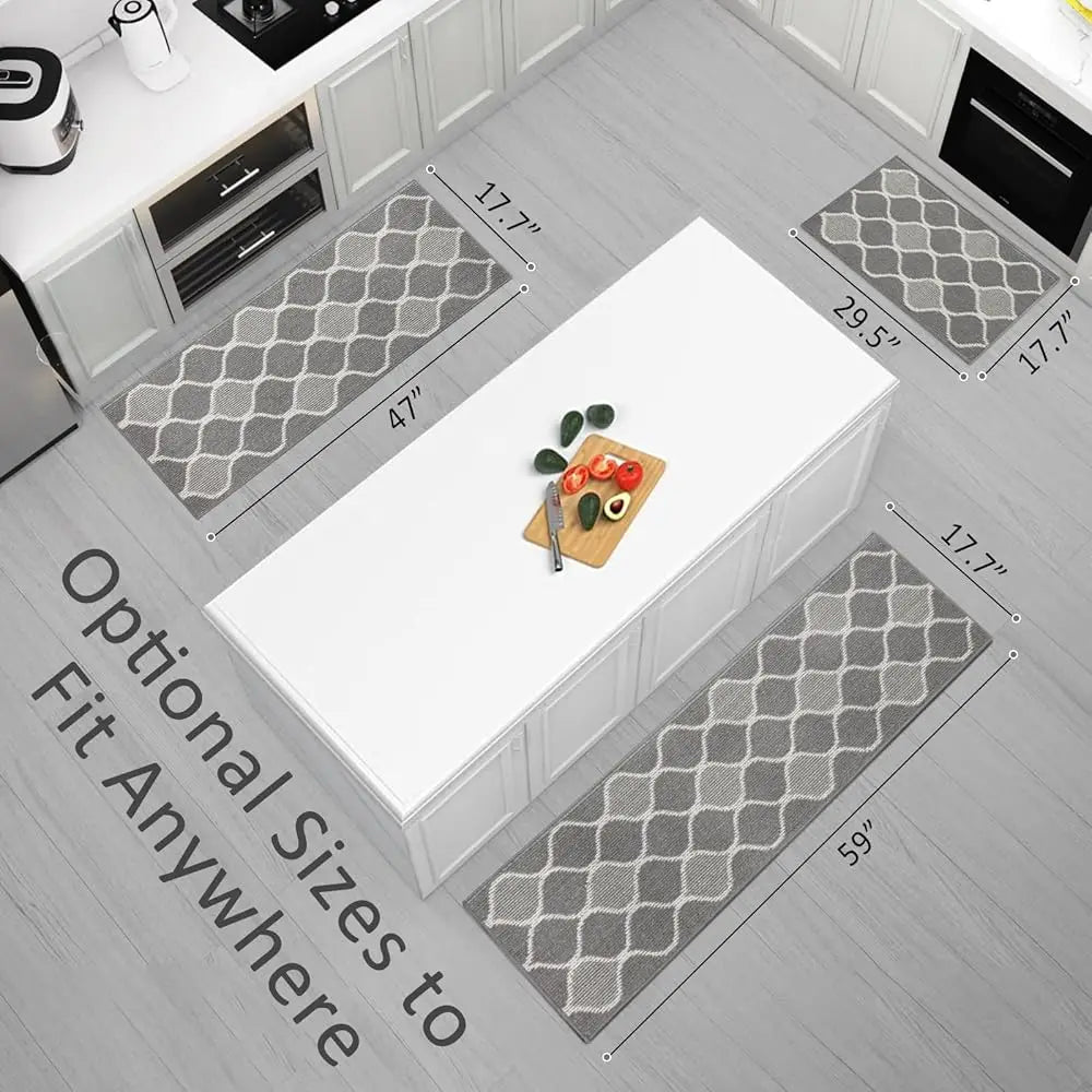 DIXSG Non Skid Kitchen Runner Rug Absorbent Cotton Floor Mat