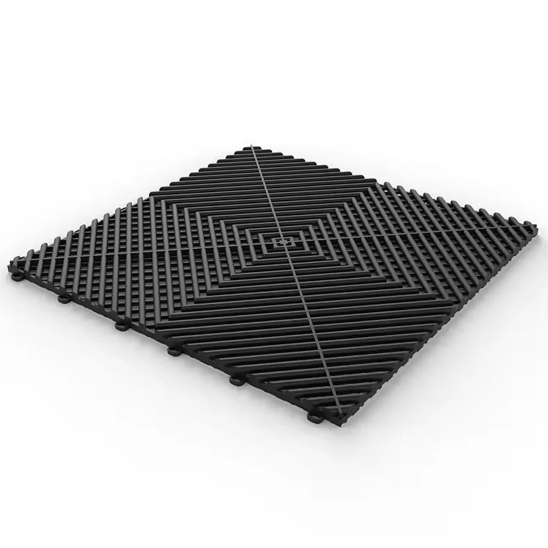 Interlocking Drainage Tiles 20 Pack for Garage Floor Non Slip PVC