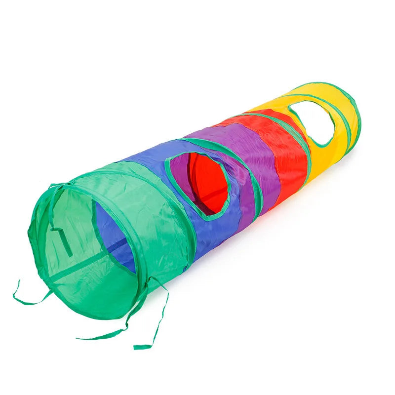 Cat S T Pass Foldable Play Tunnel Indoors Cats Toy