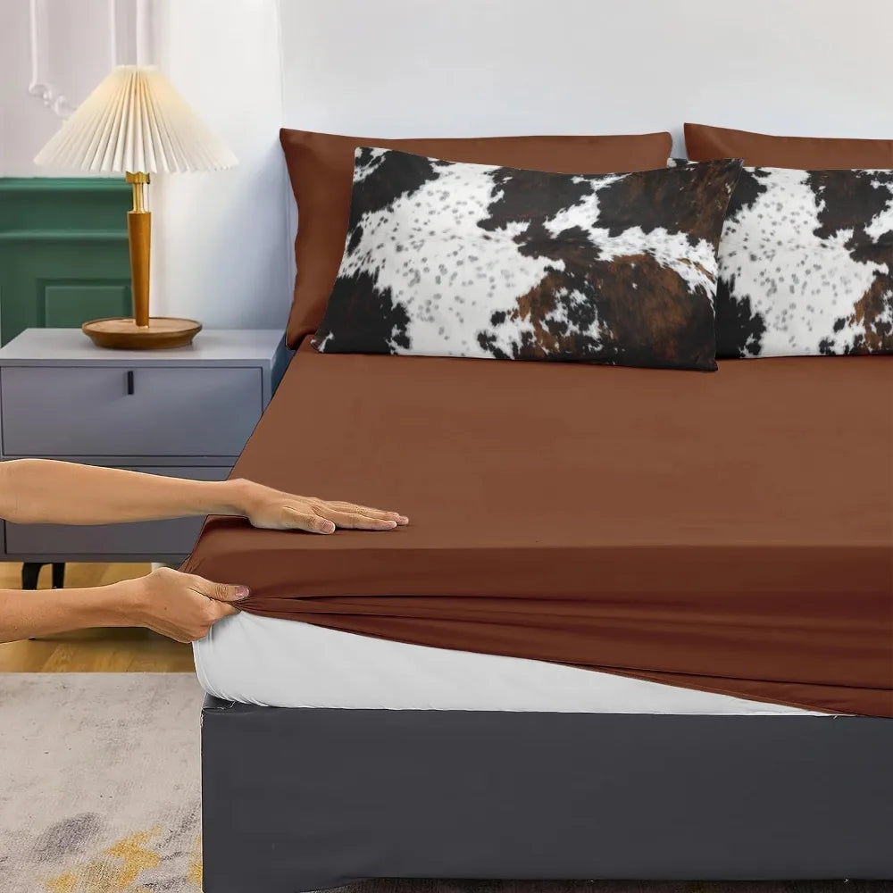 Cowhide Comforter Set 8 Piece Bed In A Bag Farmhouse