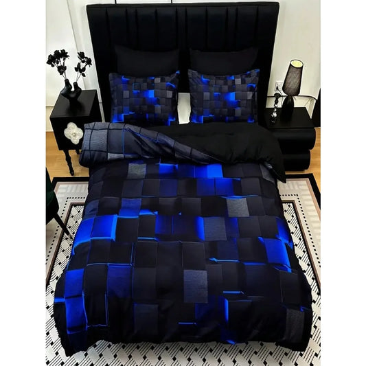 Dark Tech Bedding Set All Seasons Duvet Cover And Pillowcases