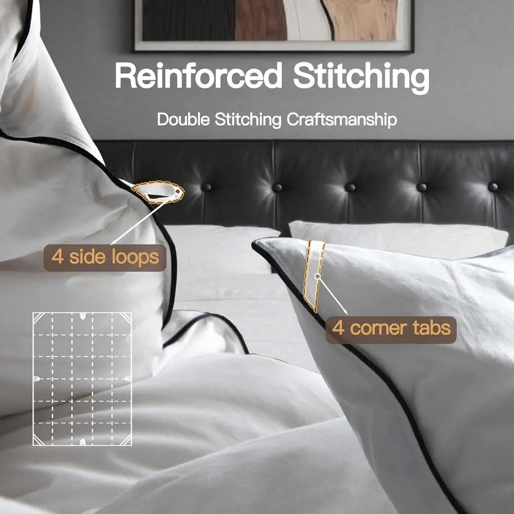 All Season Goose Down Fiber Comforter Cotton Duvet Insert