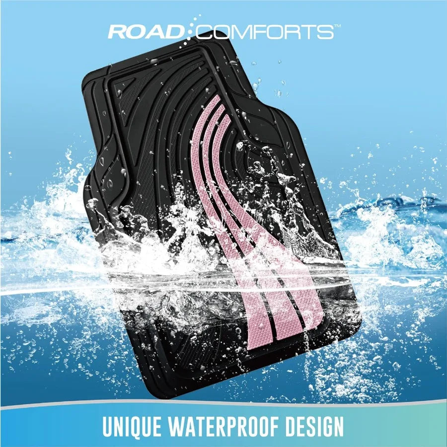 All-Weather Car Floor Mats Aluminum Design For Sedans SUVs Vans