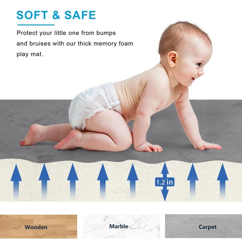 Japanese Tatami Rug Baby Play Mat For Crawling Anti Slip