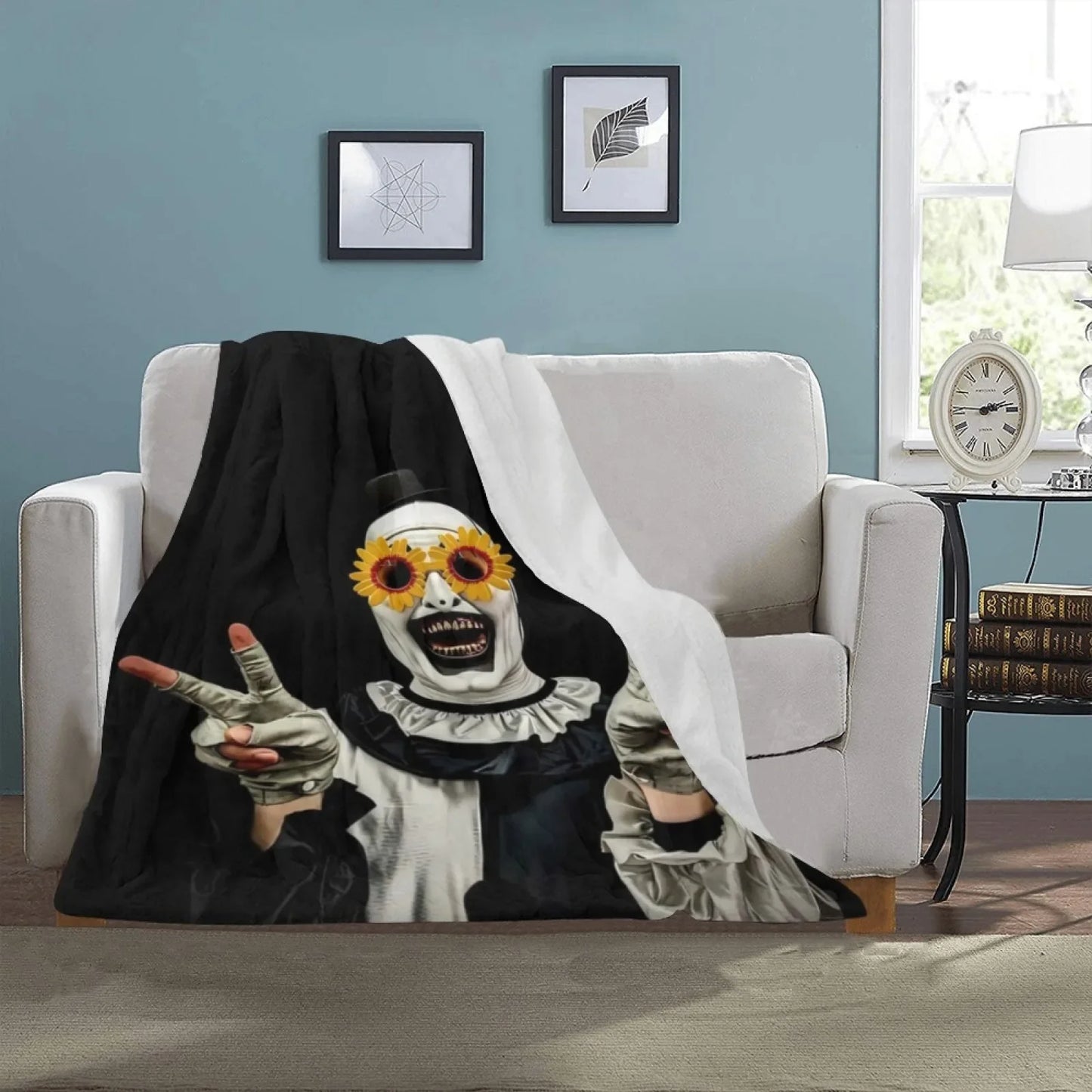 Terrifier Super Soft Throw Blanket Flannel Breathable Horror Clown