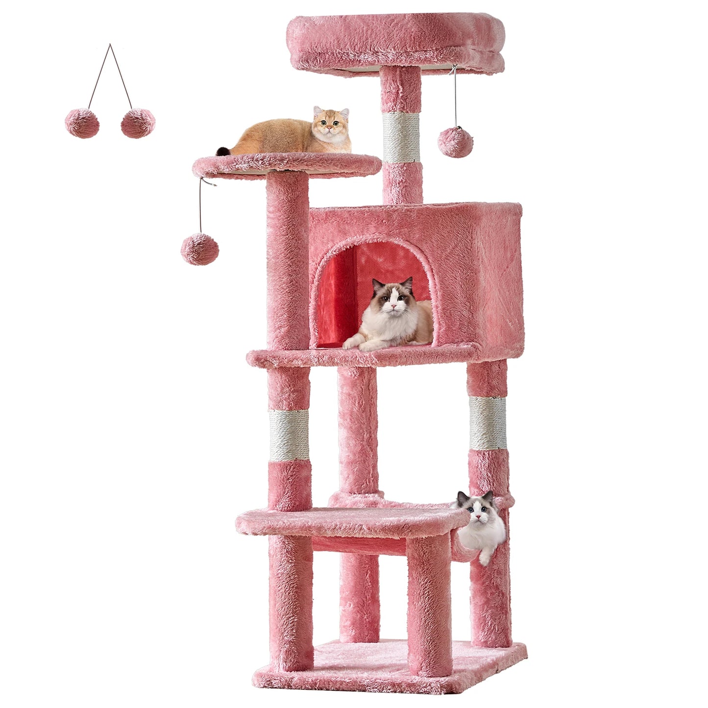 JHK Cat Tree Indoor Multi Cat Climbing Tower With Scratching Posts