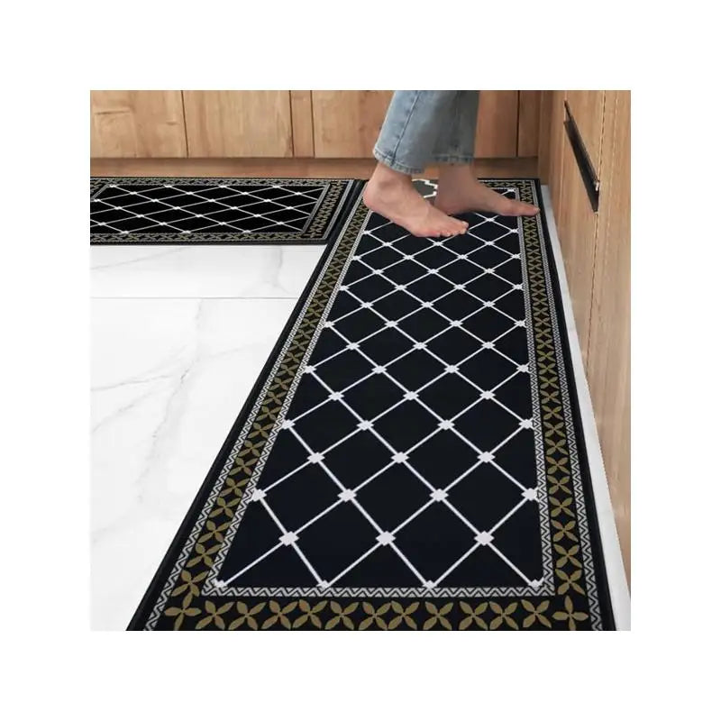 NONECN Washable Non Slip Kitchen Mats Set Absorbent Rugs