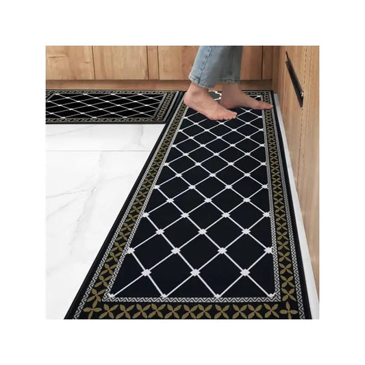 NONECN Washable Non Slip Kitchen Mats Set Absorbent Rugs