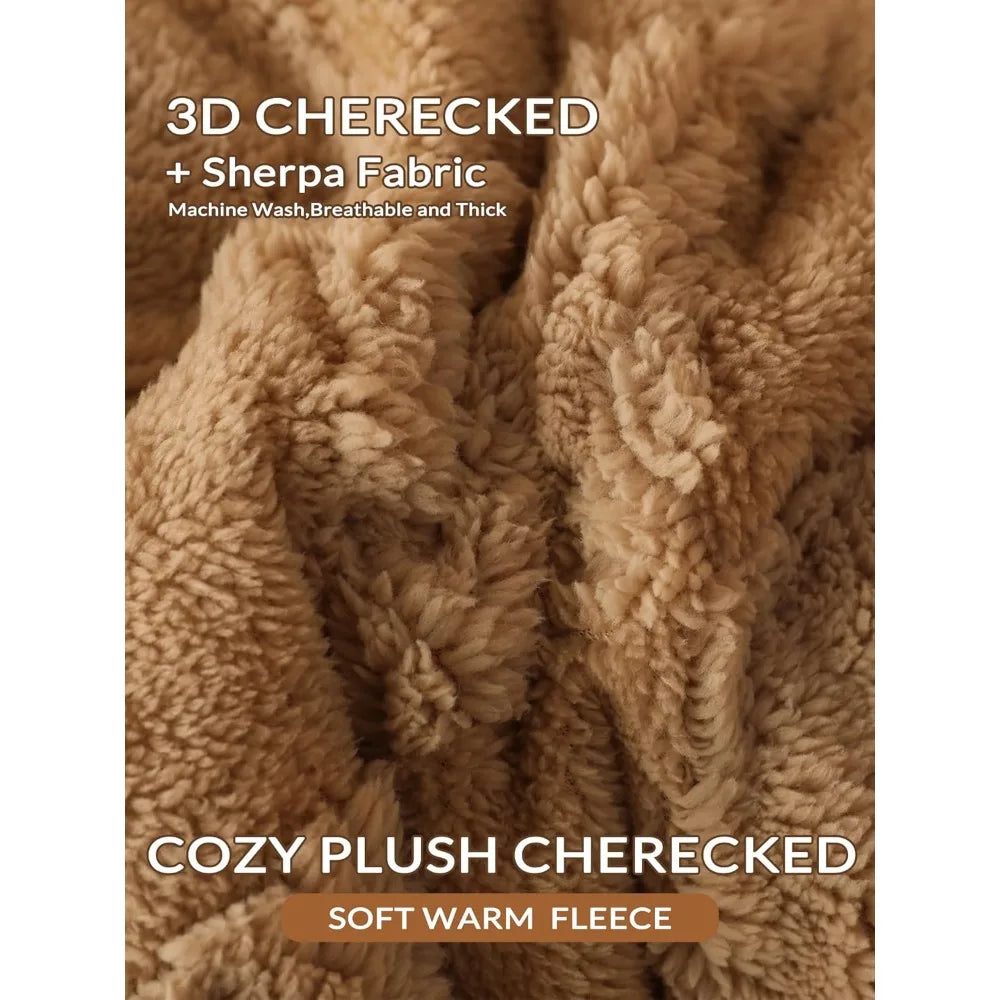 Fleece Comforter Set Bedding Ultra Soft Winter Sleep Ensemble