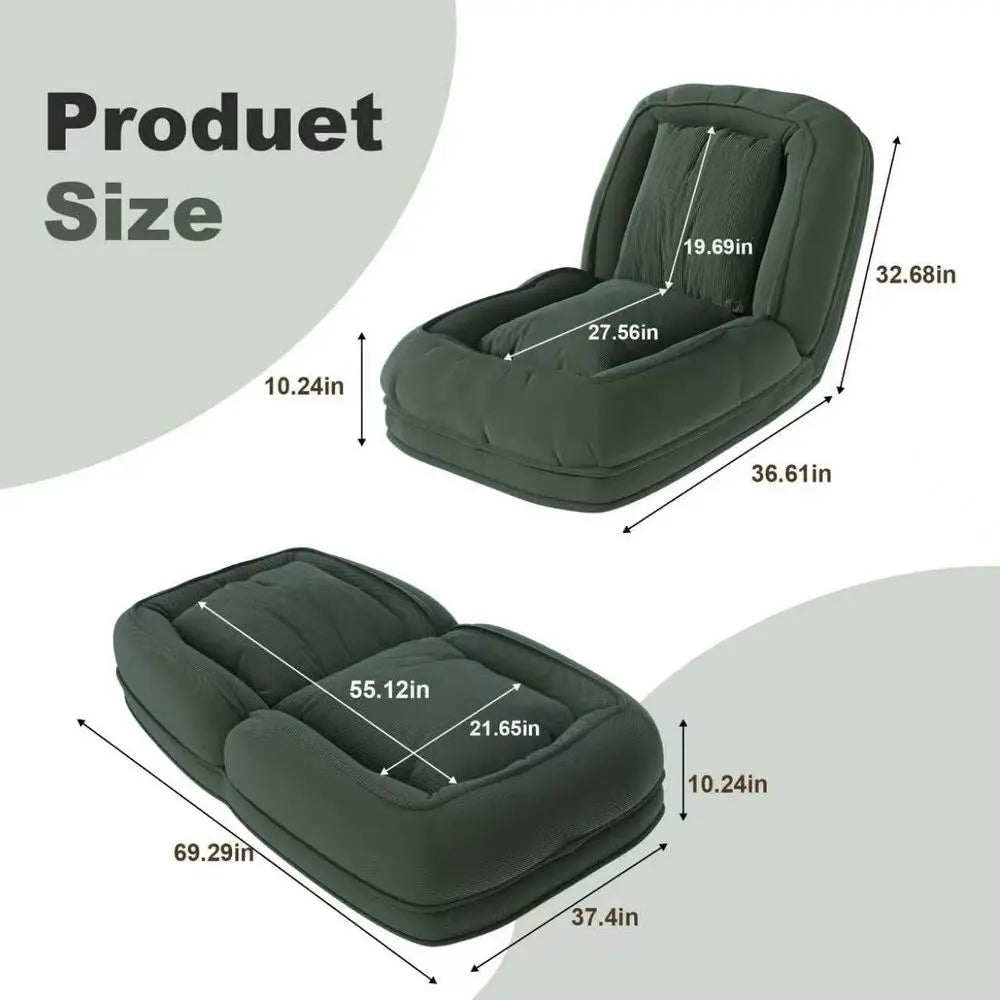 Corduroy Foldable Lounge Dog Bed For Adults And Pets