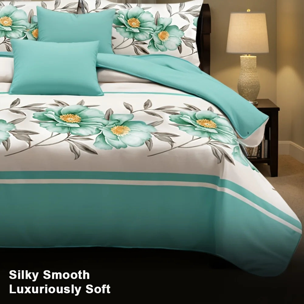 Thick Touch Bed Cover Curtain Set Bamboo Microfiber Bedding
