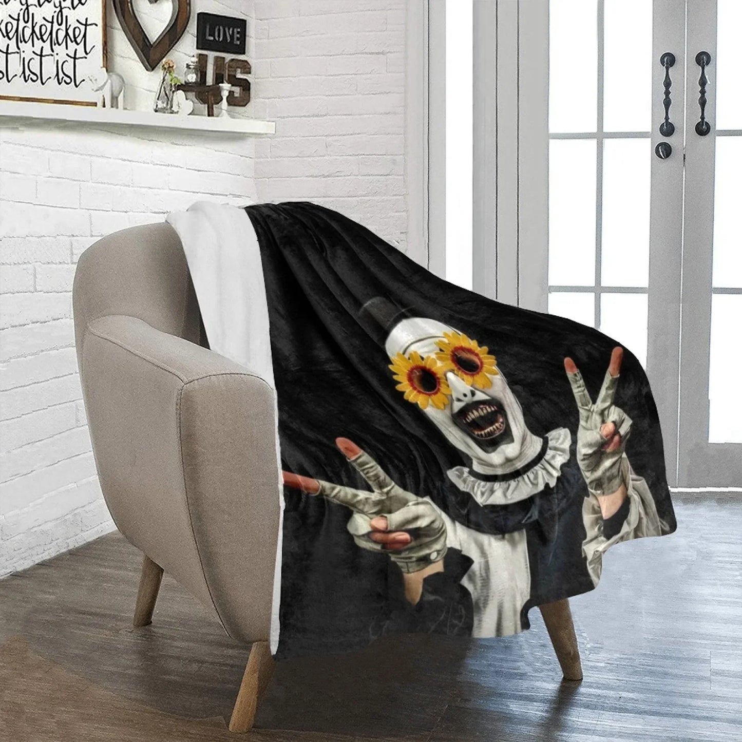 Terrifier Super Soft Throw Blanket Flannel Breathable Horror Clown