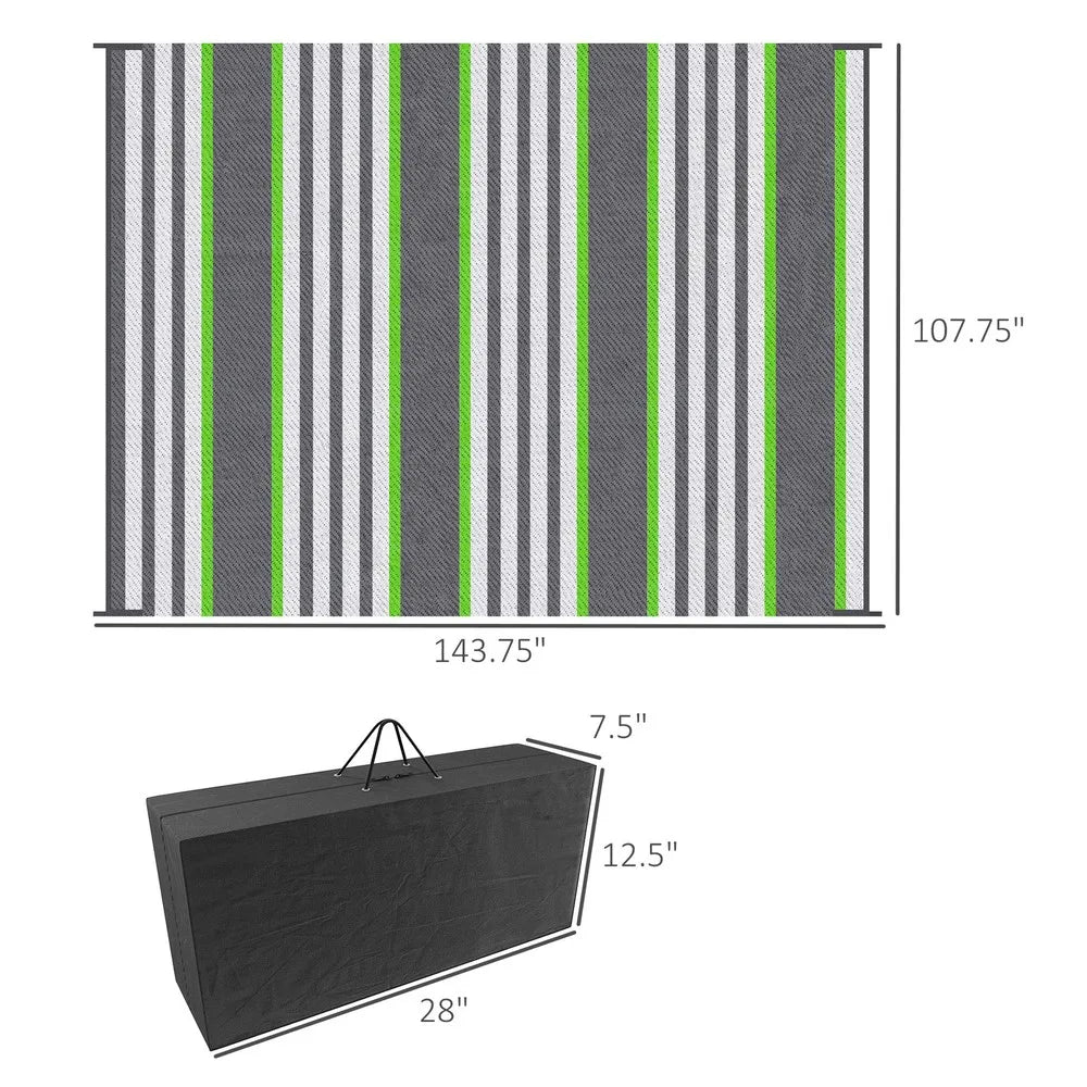 Reversible Outdoor Rug With Carry Bag