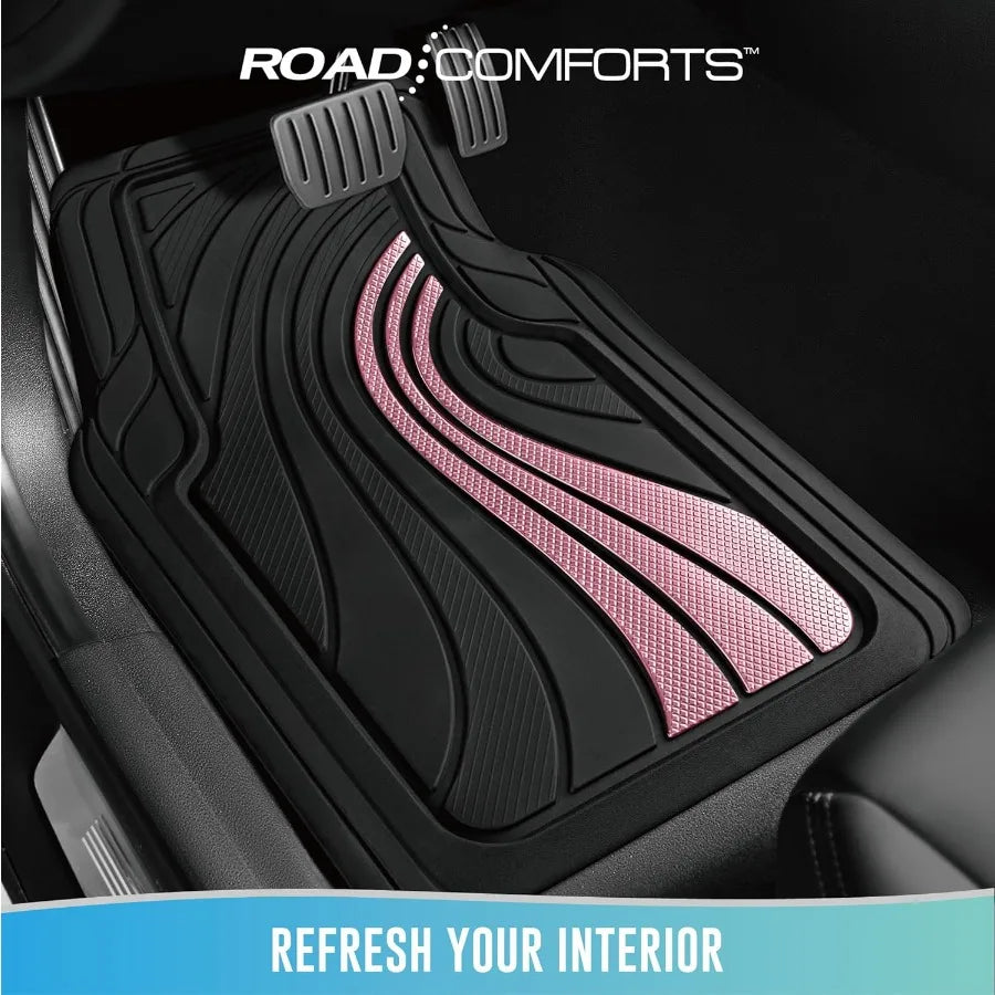All-Weather Car Floor Mats Aluminum Design For Sedans SUVs Vans