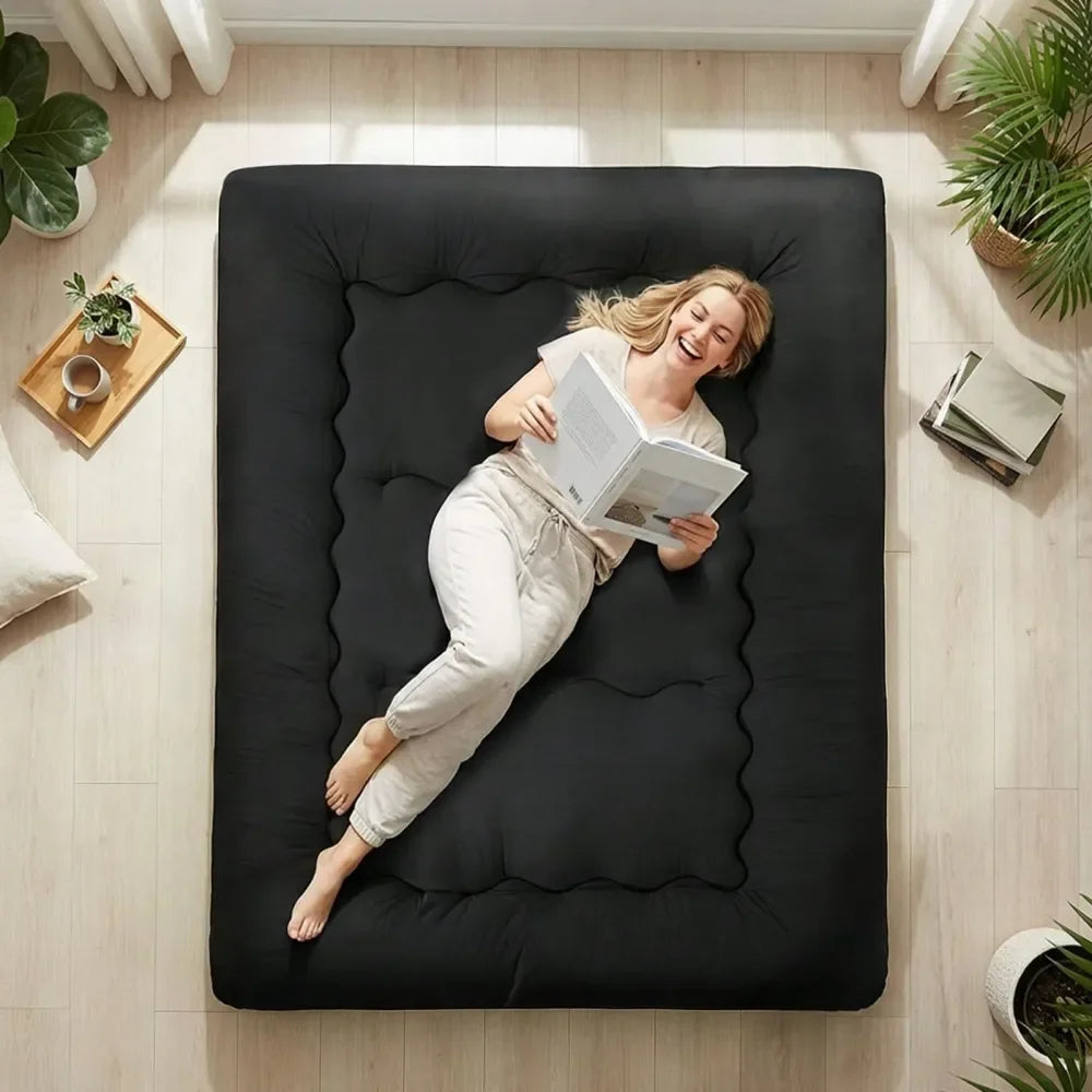 Floor Mattress Futon Tatami Style Sleeping Pad Foldable Dormitory Kids Mat