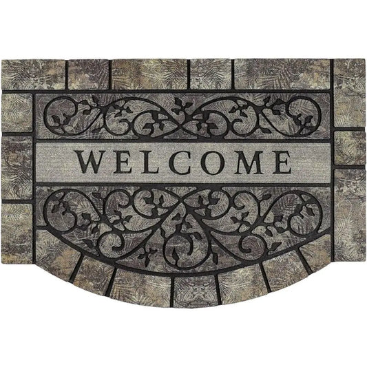 Outdoor Rubber Welcome Mat No Slip Durable Front Door