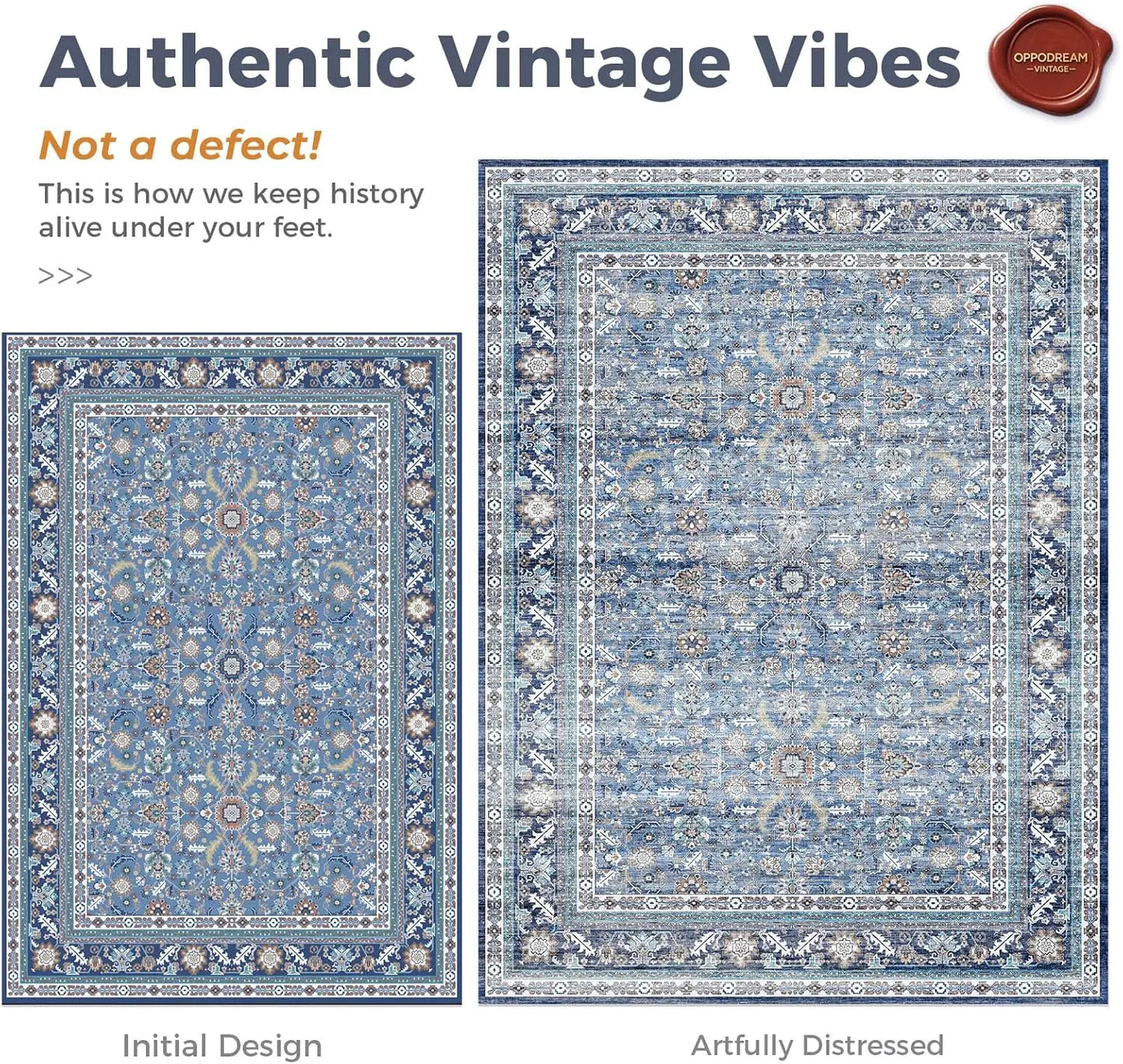Washable Non Slip Cotton Rug For Living Room Bedroom