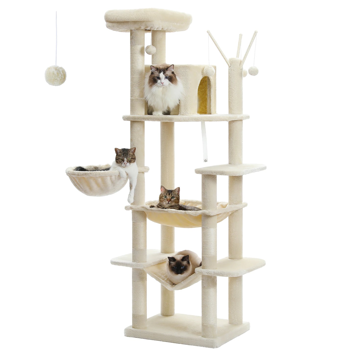 PAWZ Road Cat Tree For Indoor Cats Plush Scratching Condo