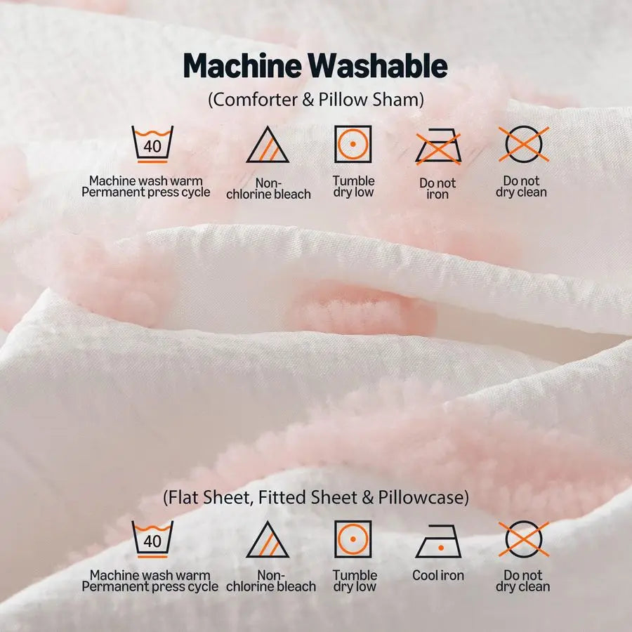 Kids Bedding Set Jacquard Microfiber Comforter Sheets Pillowcases