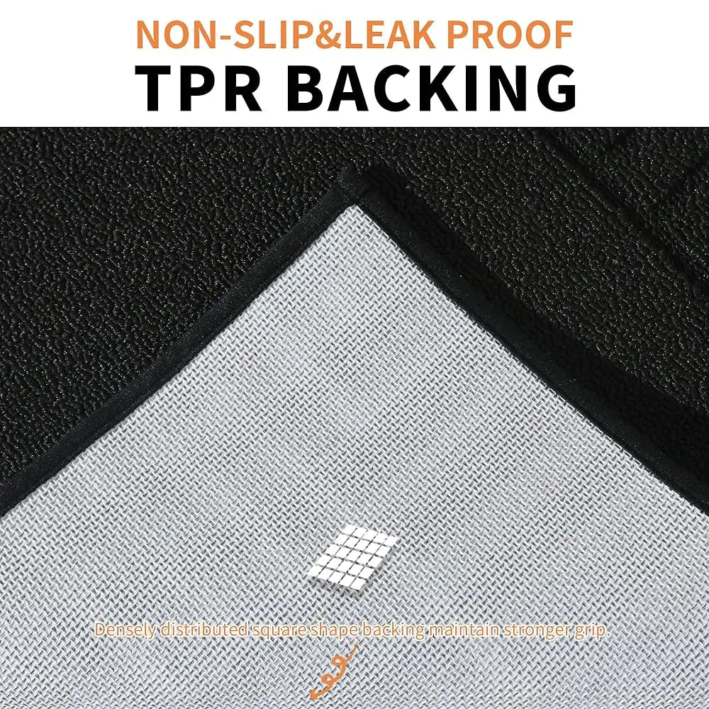DIXSG Non Slip Kitchen Floor Mats 2 Piece Absorbent Set