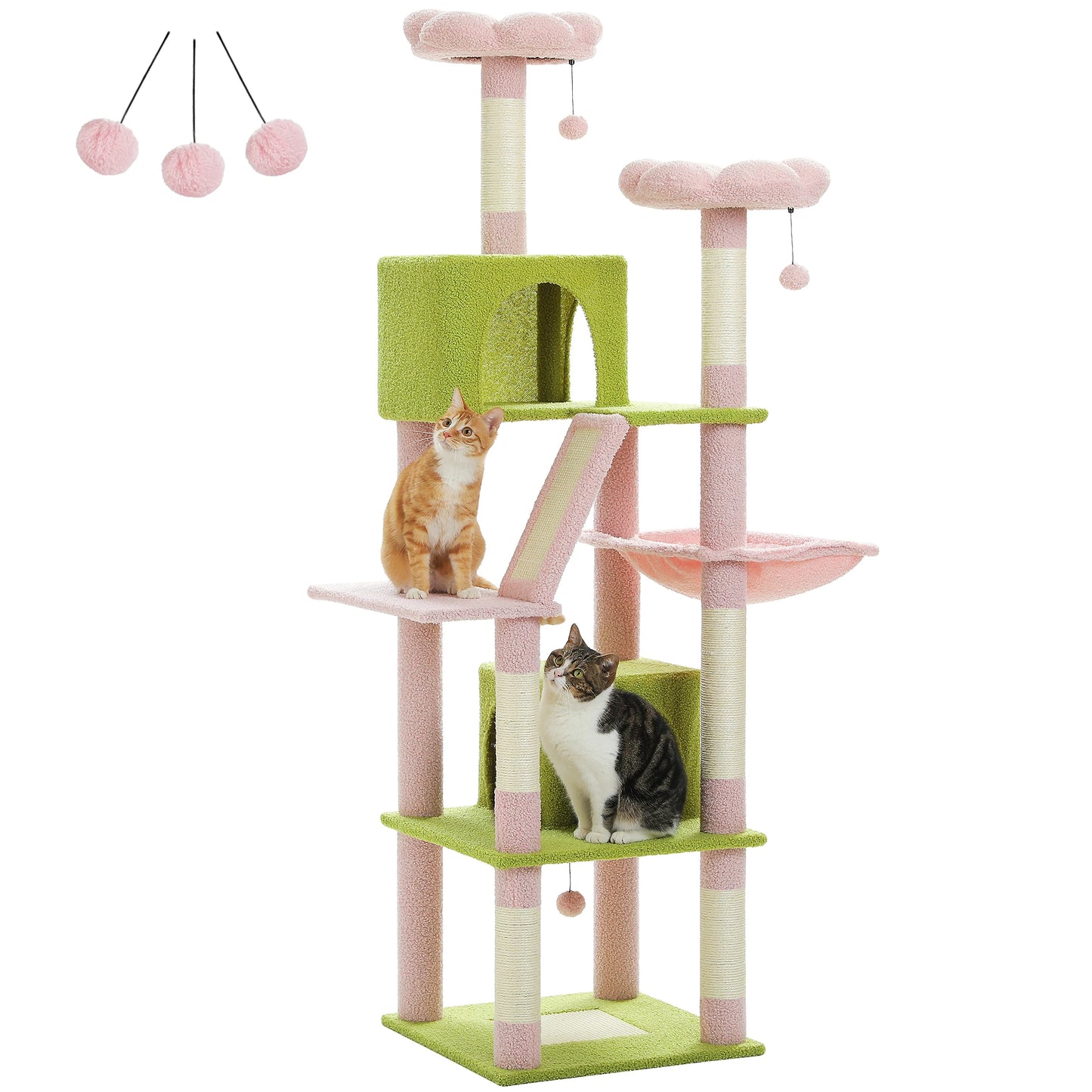 PAWZ Road Cat Tree For Indoor Cats Plush Scratching Condo