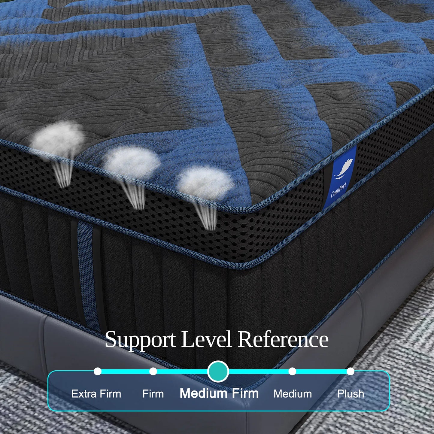 Sweetlove Hybrid Memory Foam Mattress Euro Top Back Support