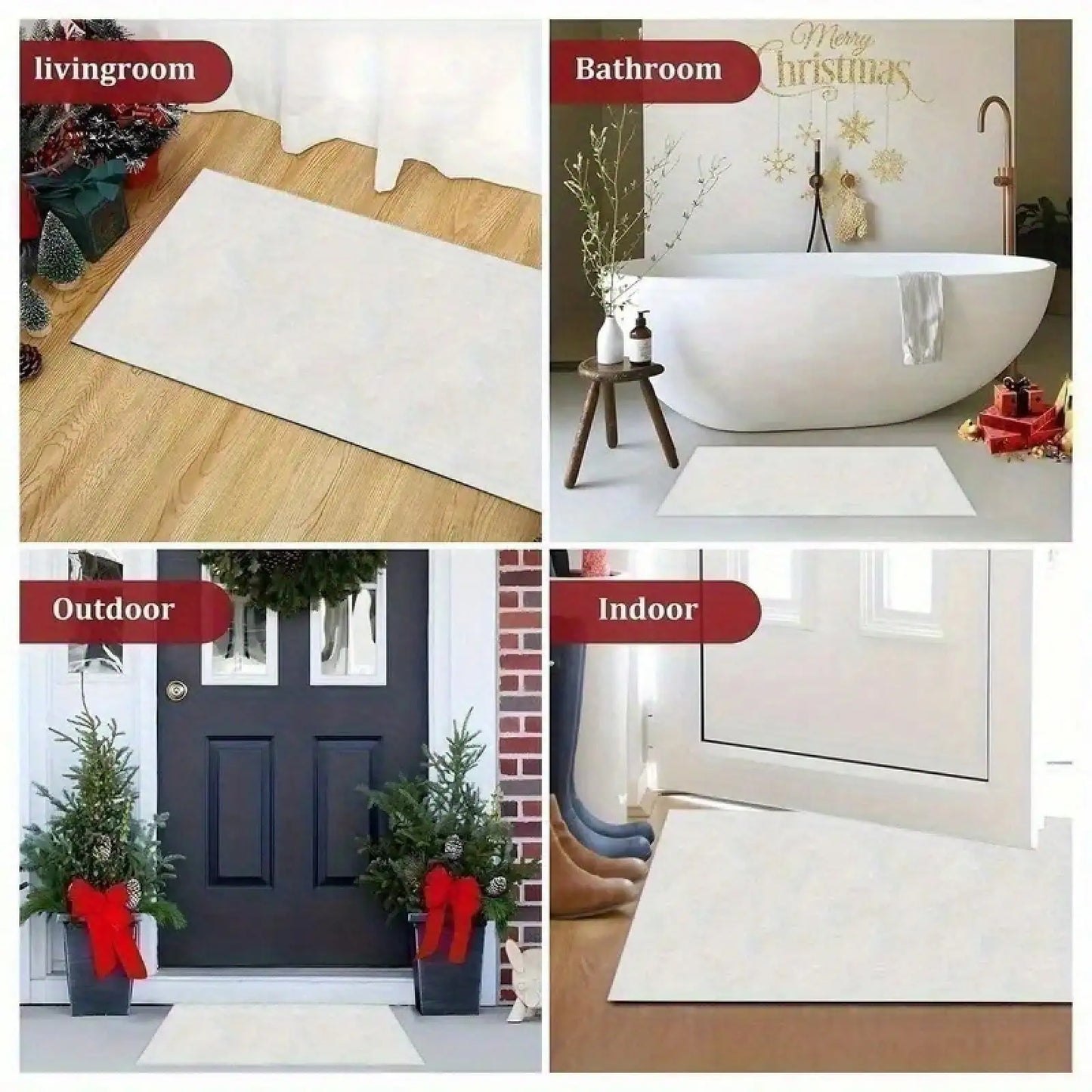 Bears Welcome Door Mat Non Slip Quick Dry Washable