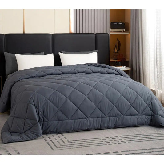 Oversized King Comforter All Season Extra Large King Size Microfiber Comforter Quilted Down Alternative Duvet Insert with 8 Corn