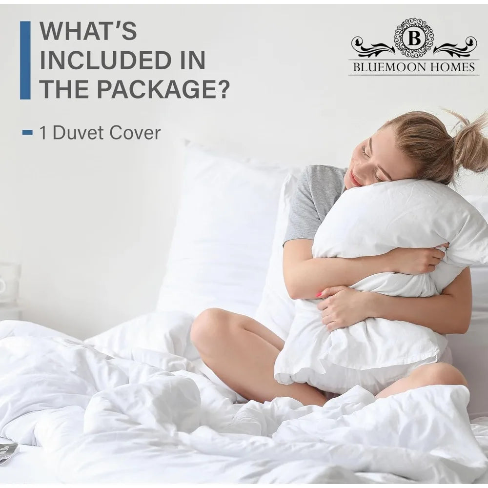 Egyptian Cotton Duvet Cover 1000 Thread Count Silky Soft Breathable