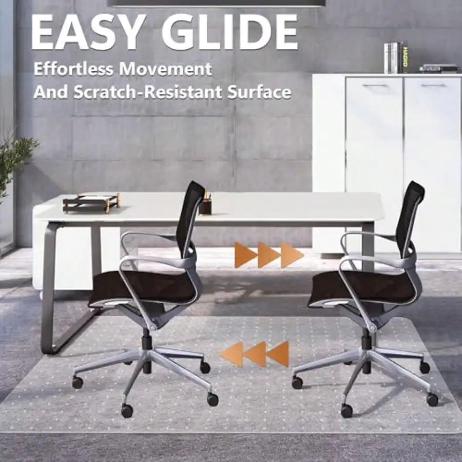 Office Chair Mat For Carpets Clear PVC Backed Studded Floor