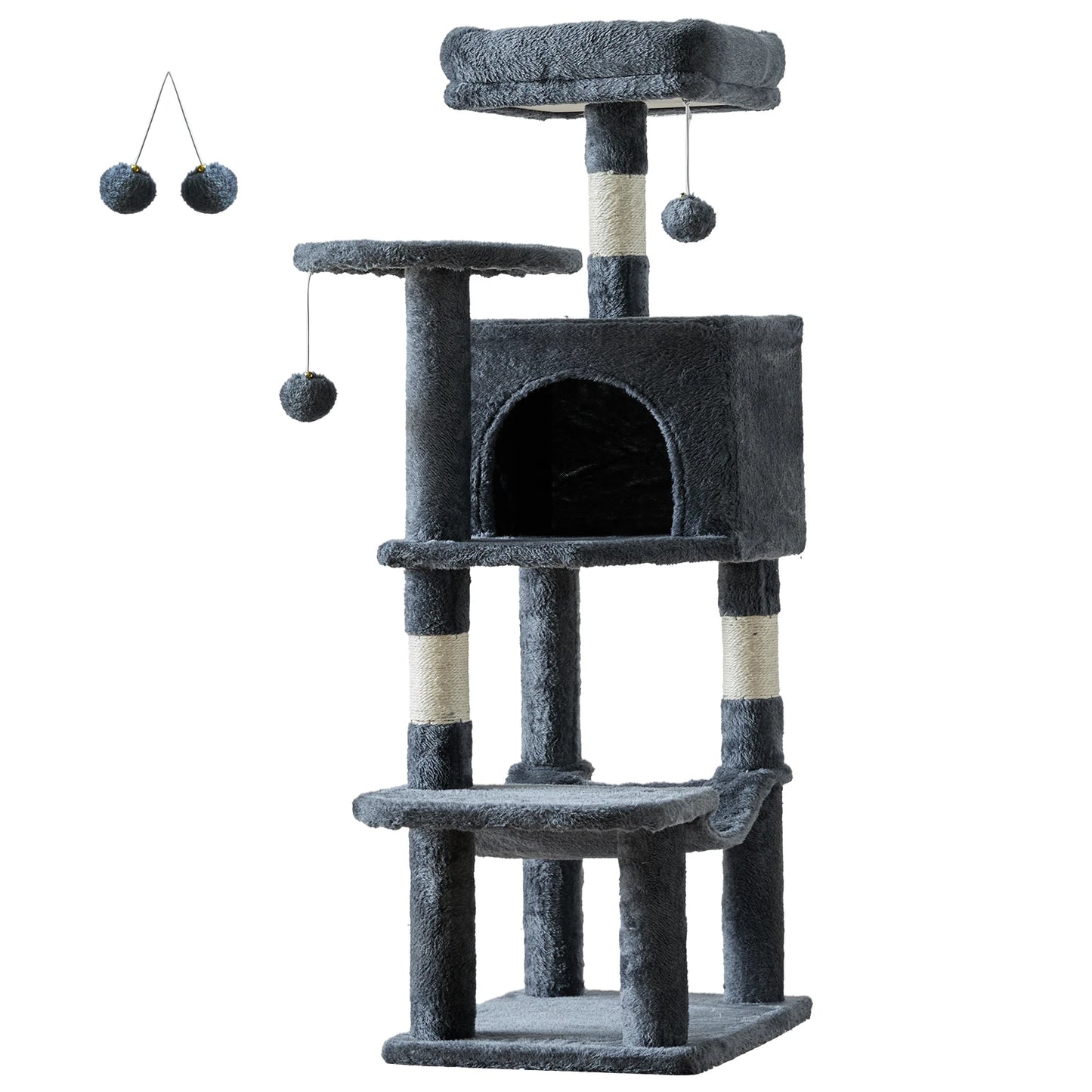 JHK Cat Tree Indoor Multi Cat Climbing Tower With Scratching Posts