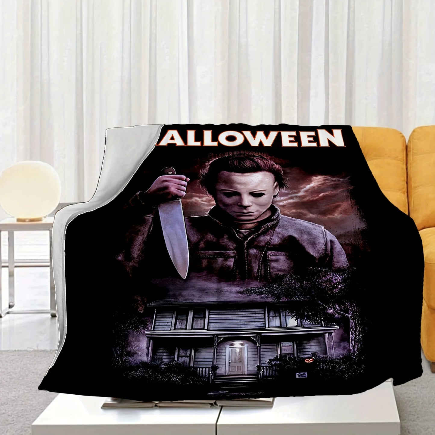 Halloween Horror Movie Character Blanket for Sofa Bed Travel Camping