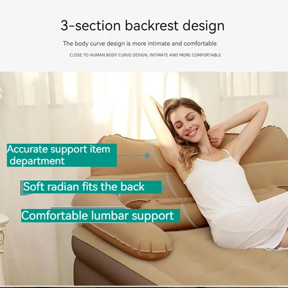 NONECN Two Person Inflatable Mattress For Camping Home Indoor Use