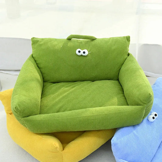 NONECN Puppy Winter Dog Bed Linen Sofa Kennel Nest