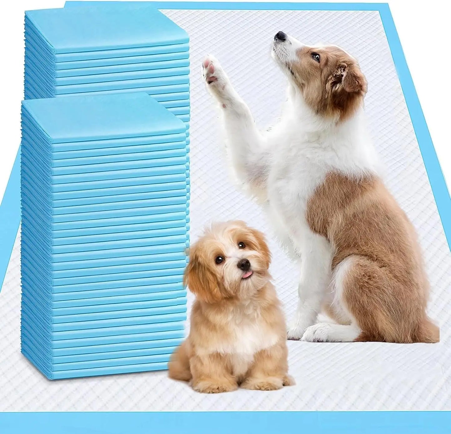 XXXL Puppy Pee Pads 31x47 100 Count, Leak-Proof Super Absorbent Disposable Training Pads for Dogs Cats Rabbits