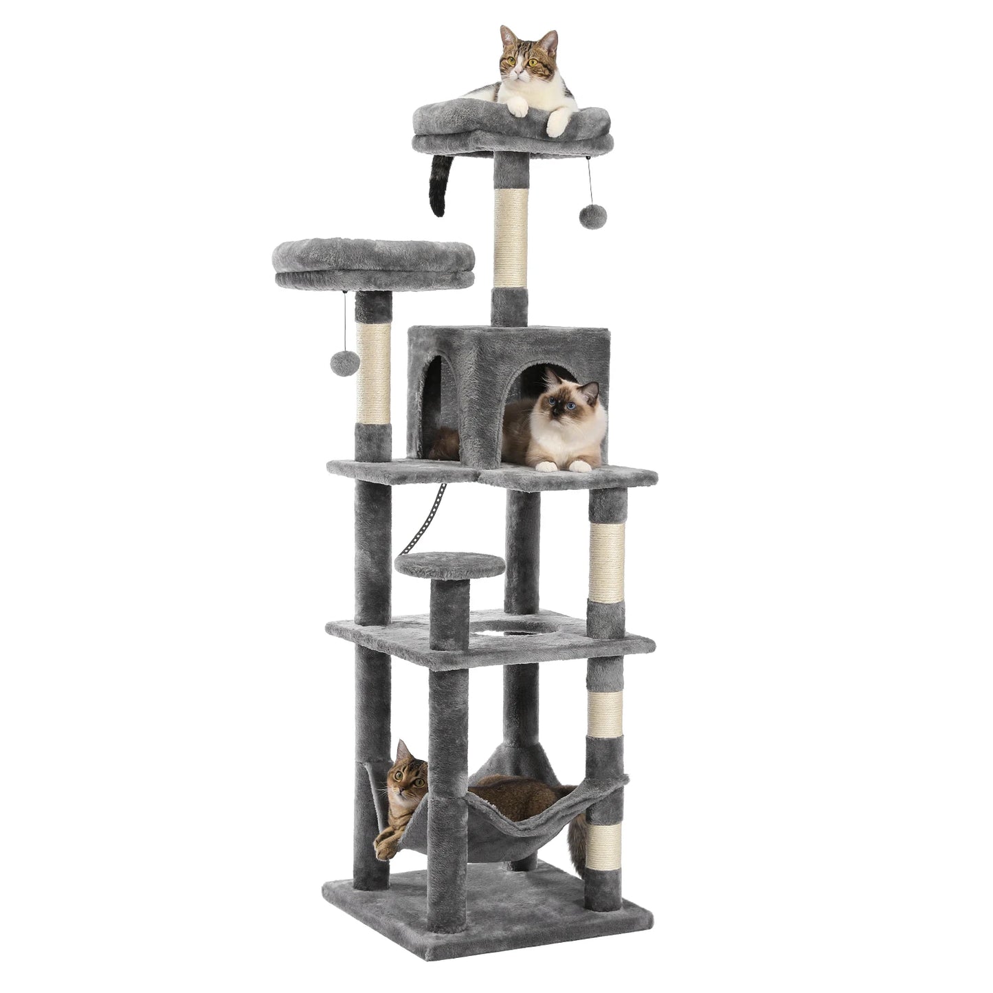 PAWZ Road Cat Tree For Indoor Cats Plush Scratching Condo