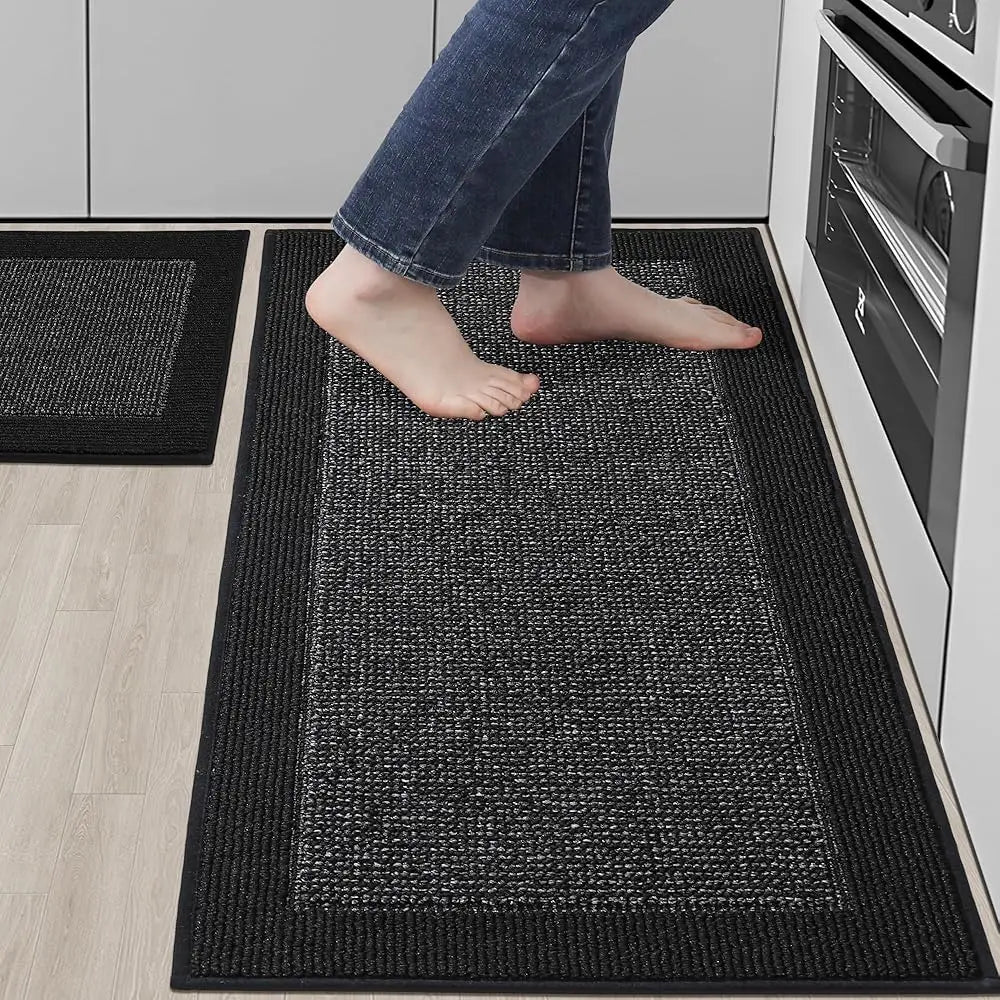 DIXSG Non Slip Kitchen Rugs Set Of 2 Absorbent Mats