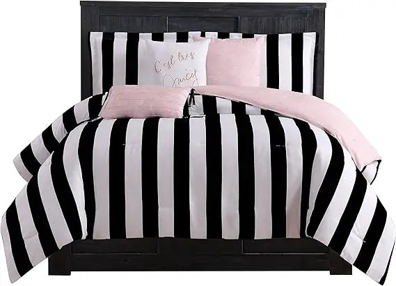 Cabana Stripe Reversible Bedding Set 6 Piece Bundle