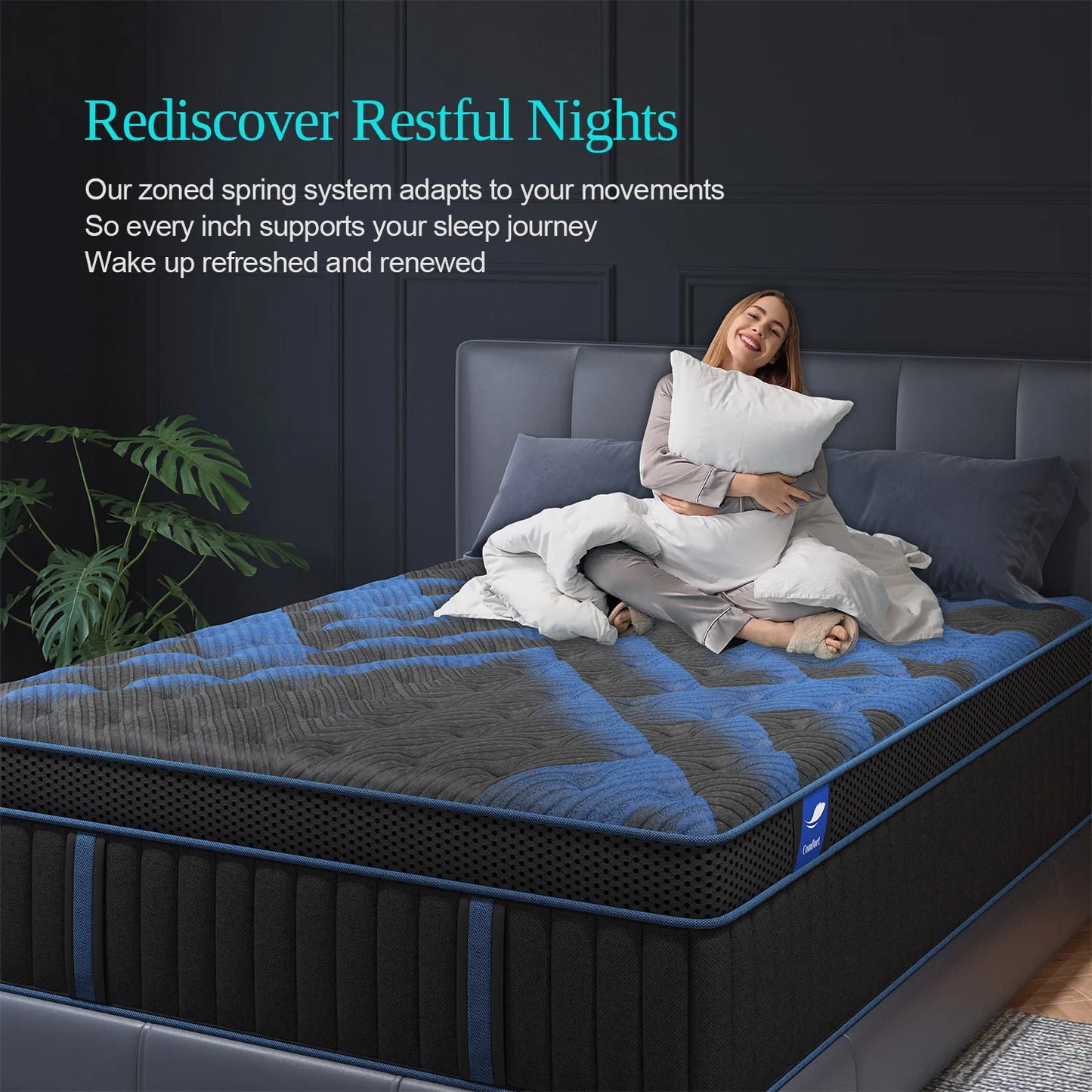 Sweetlove Hybrid Memory Foam Mattress Euro Top Back Support