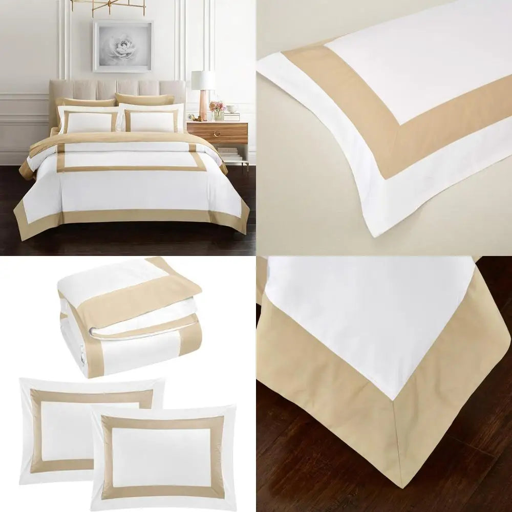 Luxury 400 Thread Count Egyptian Cotton Sateen Duvet Cover Set