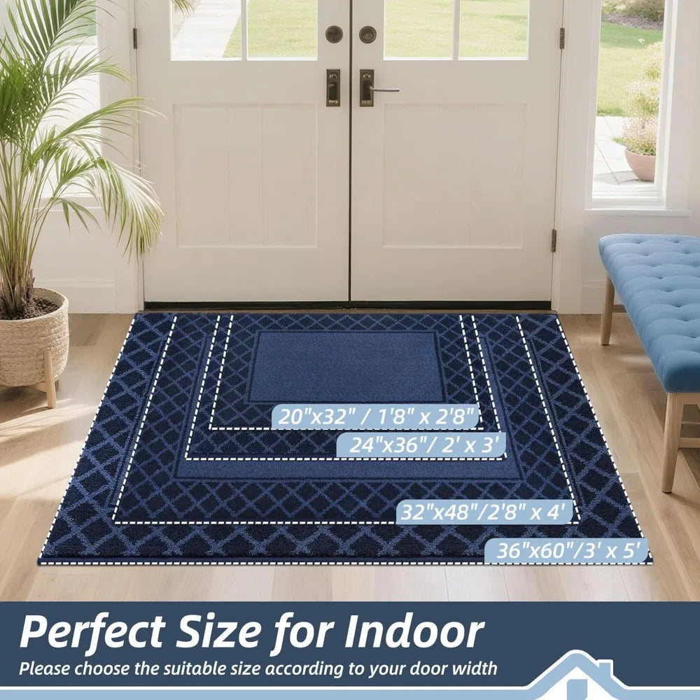Dirt Trapper Door Mat Non Slip Entry Rug Absorbent Welcome