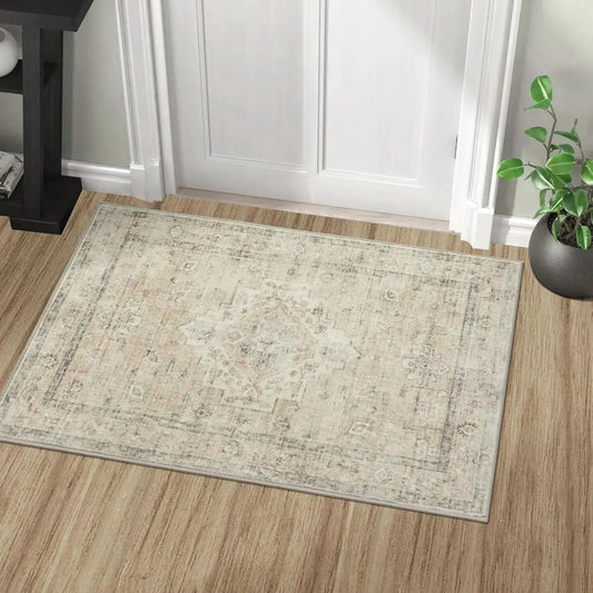 DIXSG Washable Rug For Kitchen Entryway Non Slip Mat Boho