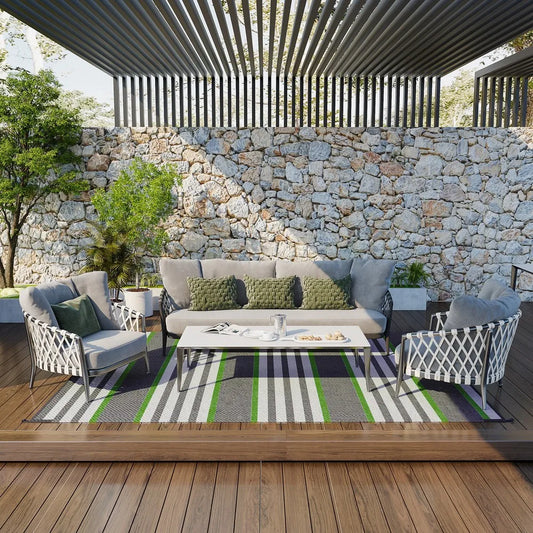 Reversible Outdoor Rug With Carry Bag