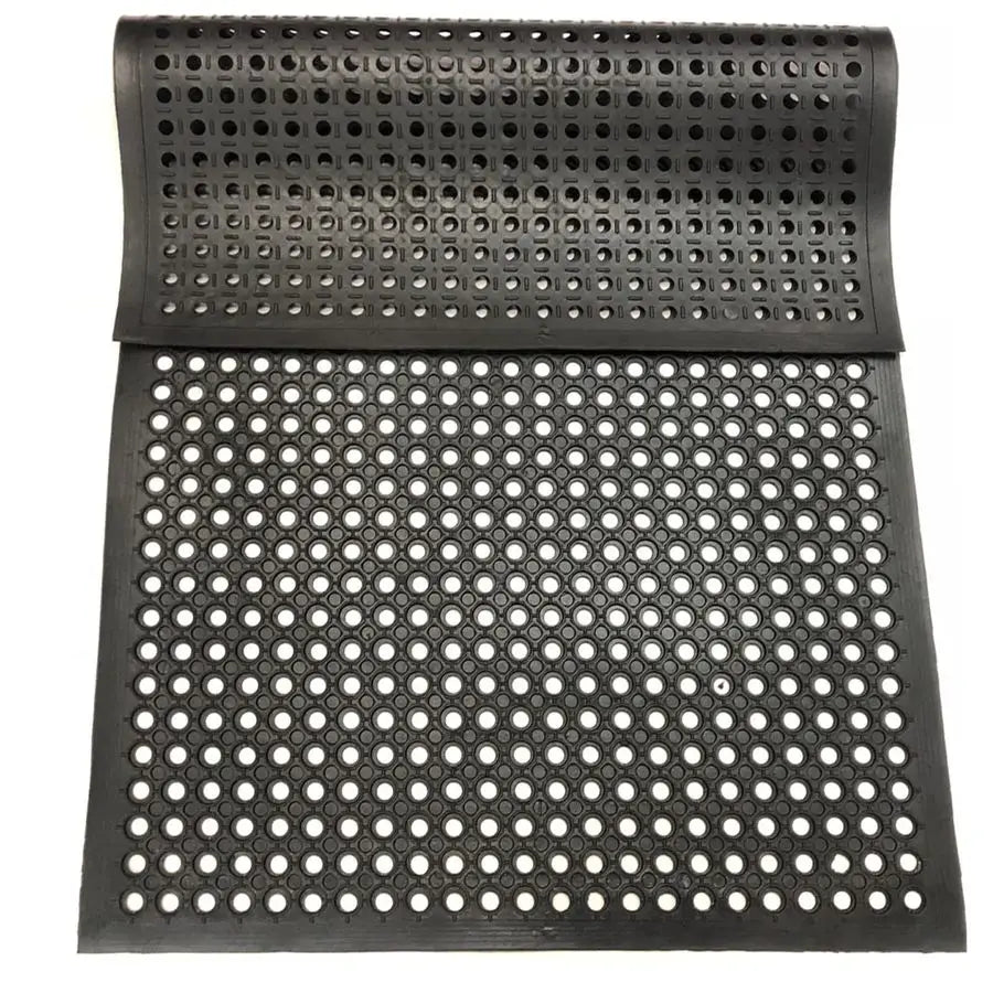 Outdoor Anti Slip Rubber Floor Mat Drainage For Restaurant Garage