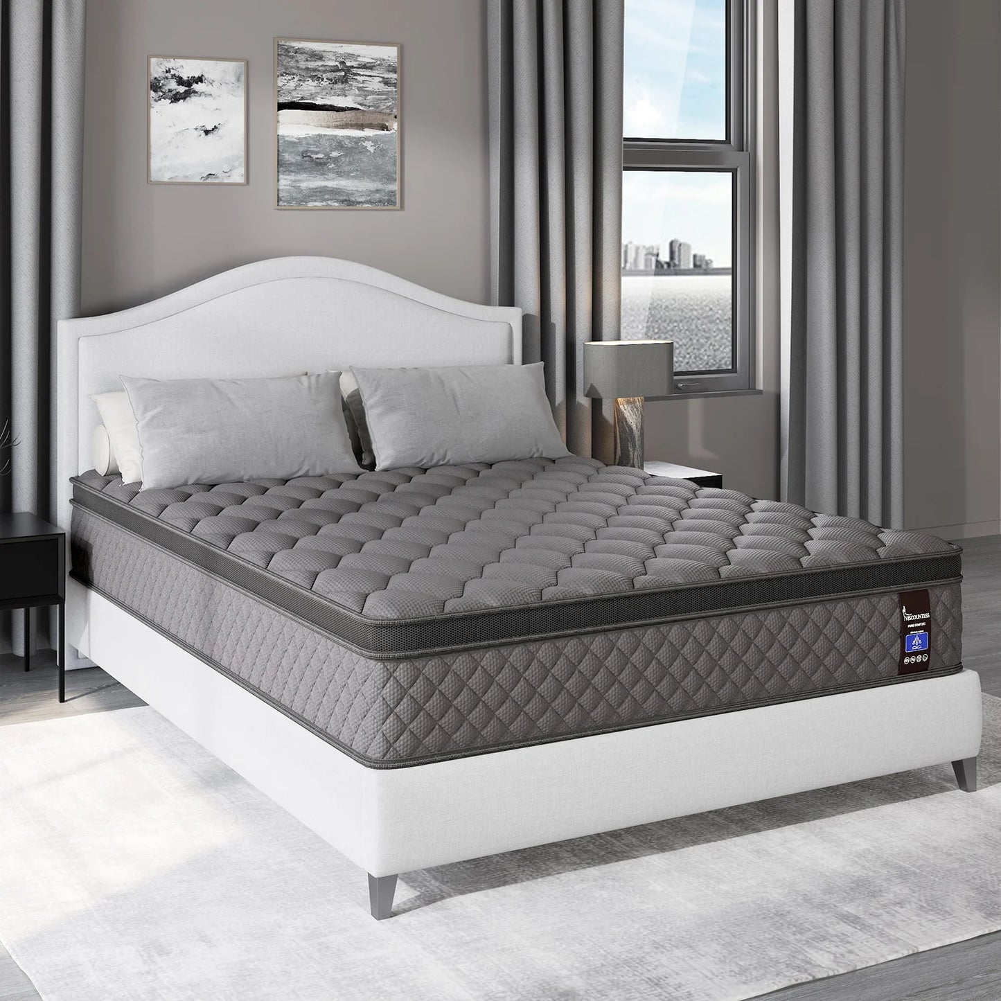 Viscountess Hybrid Pocket Spring Memory Foam Euro Top Mattress