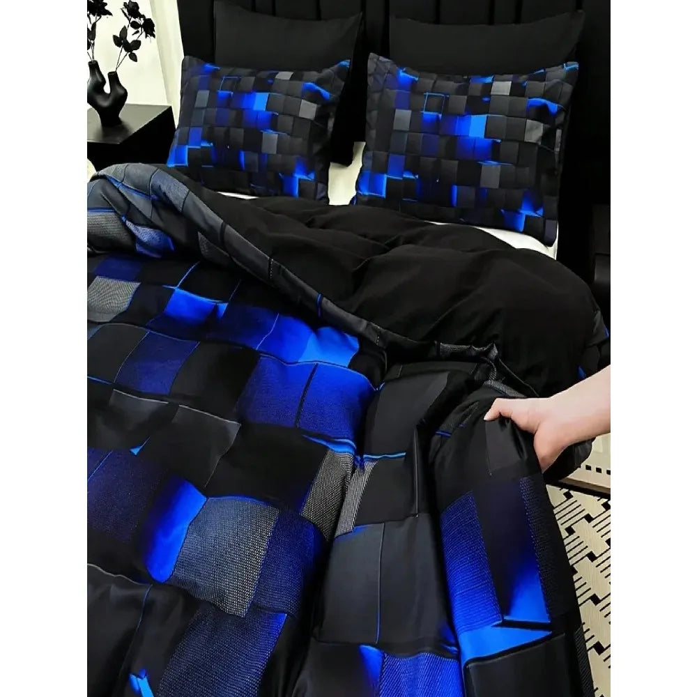 Dark Tech Bedding Set All Seasons Duvet Cover And Pillowcases