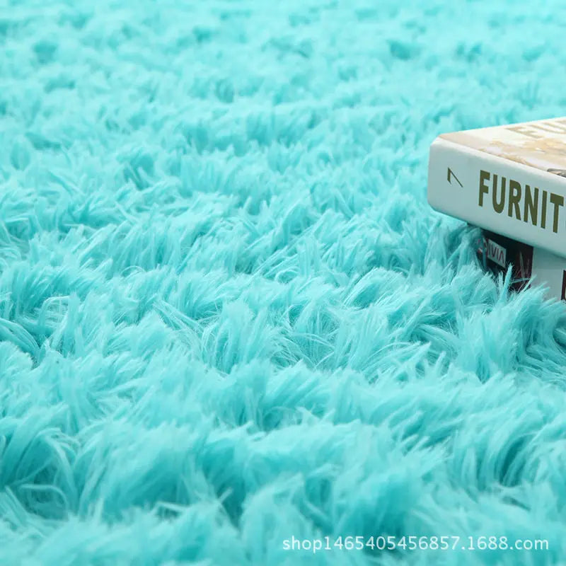 Gradient Polyester Bedside Rug Non Slip Machine Washable Living Room